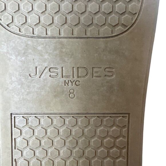 J/Slides NYC Womens Leather High-Top Sneakers Black With White Sole - Picture 8 of 8